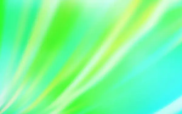 Licht groene vector kleurrijke Blur achtergrond. — Stockvector