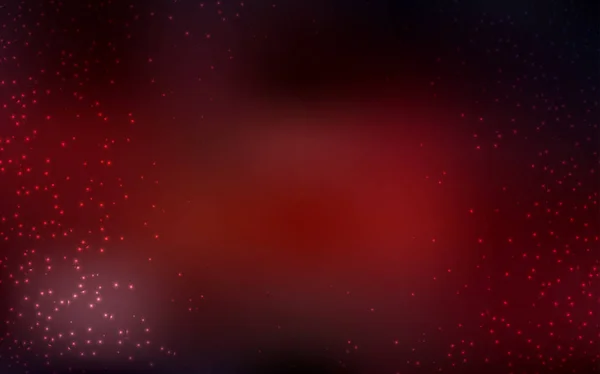 Patrón vectorial rojo oscuro con estrellas del cielo nocturno . — Vector de stock