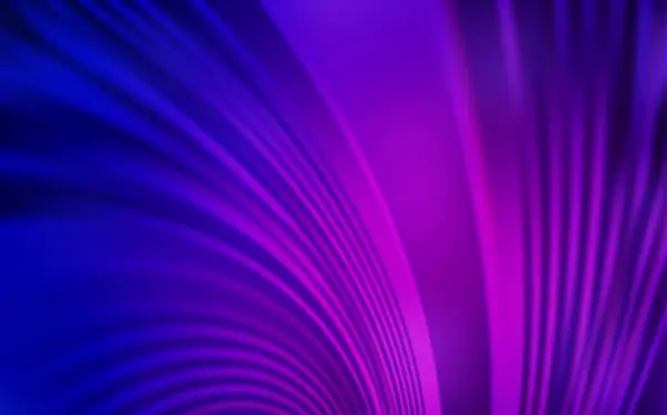 深紫色，粉红矢量背景，弯曲线. — 图库矢量图片