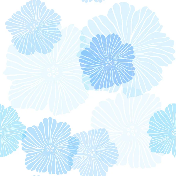 Çiçekli Açık Mavi vektör dikişsiz zarif duvar kağıdı.