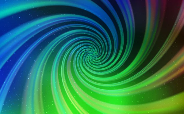 Açık mavi, yeşil vektör şablonu ile uzay yıldızları.