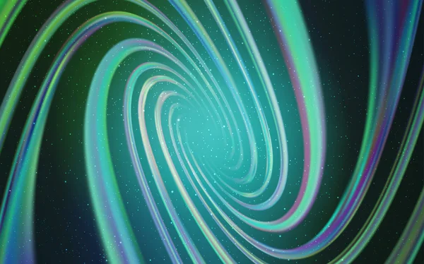 Açık mavi, astronomik yıldızlar ile yeşil vektör arka plan.