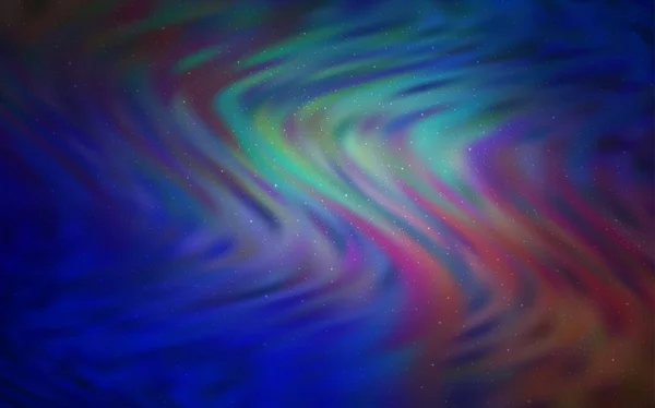 Ανοιχτό μπλε, κόκκινο διανυσματικό φόντο με αστέρες του γαλαξία. — Διανυσματικό Αρχείο