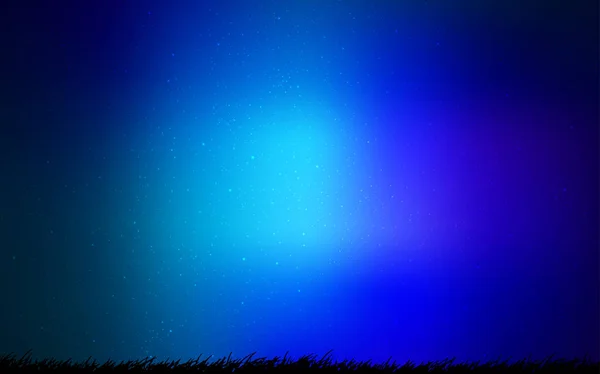 Licht blauwe vector sjabloon met ruimte-sterren. — Stockvector