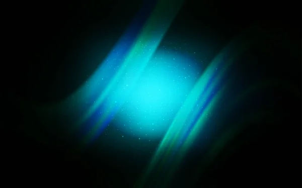 Donker blauwe vector lay-out met kosmische sterren. — Stockvector