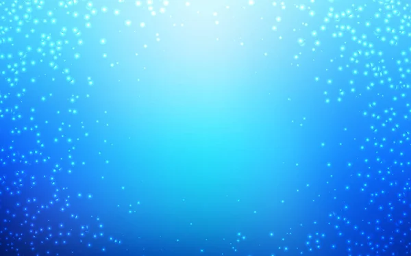 Φως μπλε Διάνυσμα μοτίβο με νυχτερινό ουρανό αστεριών. — Διανυσματικό Αρχείο