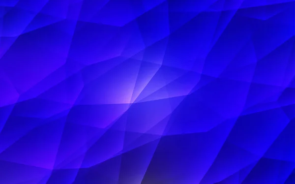 Fond vectoriel bleu foncé avec triangles. — Image vectorielle