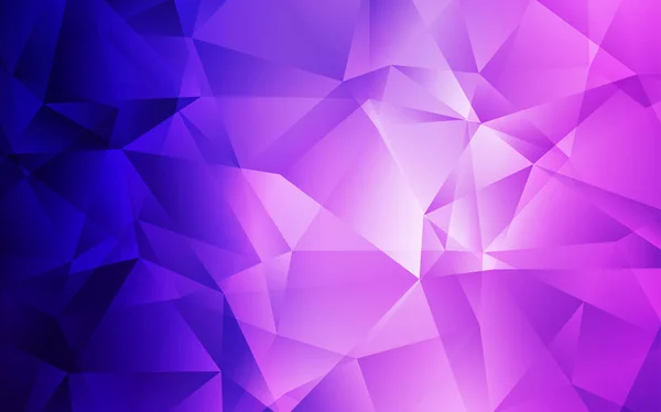 Hellviolett, rosa Vektor abstrakter polygonaler Hintergrund. — Stockvektor