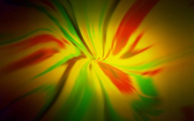 Koyu yeşil, kıvrımlı sarı vektör dokusu.