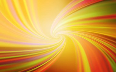 Bükülmüş çizgilerle Açık Turuncu vektör dokusu.