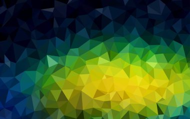 Koyu Mavi, Yeşil vektör soyut mozaik arkaplan.