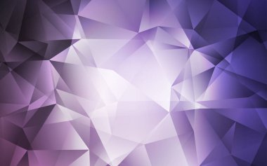 Açık Mor vektör parlayan üçgen arkaplan.