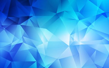 Açık mavi vektör degrade üçgenler şablonu.