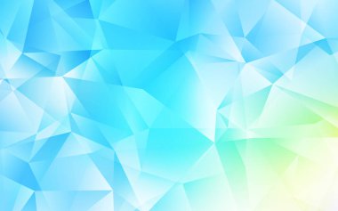 Açık Mavi, Yeşil vektör gradyan üçgenler deseni.