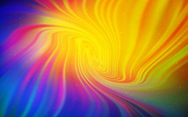 Açık mavi, astronomik yıldızlar ile kırmızı vektör arka plan.