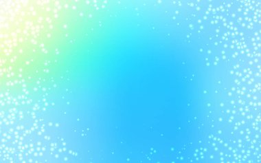 Açık mavi, gece gökyüzü yıldızlar ile yeşil vektör deseni.