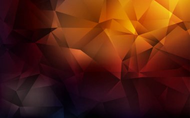 Koyu Turuncu vektör düşük poli düzeni.