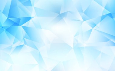 Açık mavi vektör soyut çokgen arkaplan.