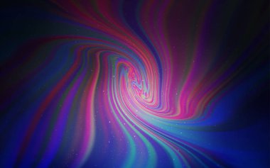 Koyu pembe, gece gökyüzünde desenle mavi vektör yıldız.