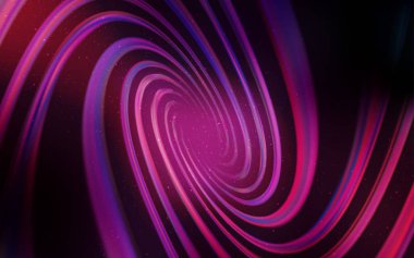 Uzay yıldızları ile Koyu Mor, Pembe vektör şablonu.