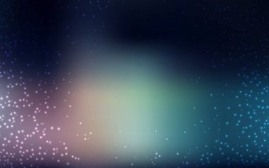 Lacivert, uzay yıldızları ile kırmızı vektör şablonu.