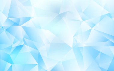 Açık mavi vektör soyut çokgen arkaplan.