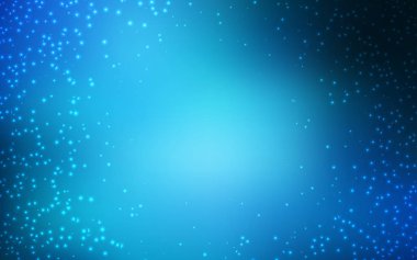 Koyu mavi vektör arka plan astronomi yıldız ile.