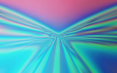 Açık Pembe, eğri çizgileri olan Mavi vektör arkaplanı.