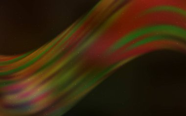 Koyu yeşil, sarı vektör şablon alan yıldız.