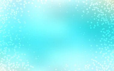 Gece gökyüzü desenle ışık yeşil vektör yıldız.