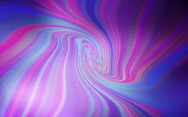 Uzay yıldızları ile açık mor vektör şablonu.