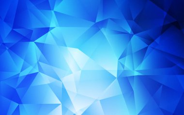 Işık Mavisi vektörü üçgen arkaplan.