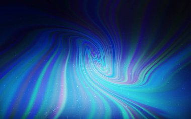 Koyu mavi vektör arka plan gökada yıldız ile.