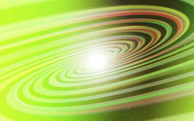 Açık yeşil, astronomik yıldızlar ile sarı vektör arka plan.