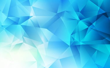 Açık BLUE vektör çokgen arkaplan.