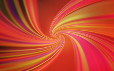 Işık turuncu vektör doku kavisli hatları ile.