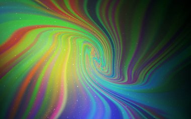 Açık Mavi, Uzay yıldızları ile sarı vektör şablonu.