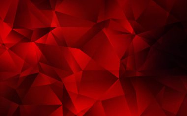 Koyu kırmızı vektör çokgen şablonu.