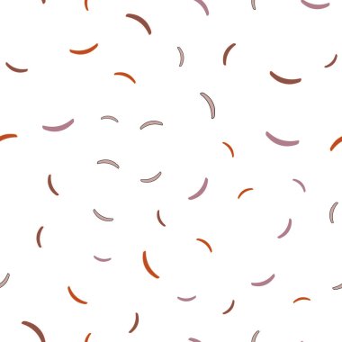 Açık Pembe, Sarı vektör çizgileri ile sorunsuz şablon.