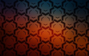 Bükülmüş çizgileri olan koyu mavi, kırmızı vektör arkaplanı.