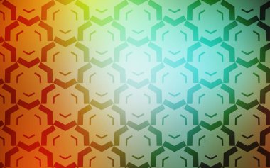 Açık Yeşil, eğri çizgileri olan sarı vektör arkaplanı.