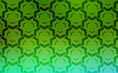 Bükülmüş çizgiler ile açık yeşil vektör deseni.