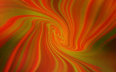 Galaksi yıldızları ile açık turuncu vektör arka plan.