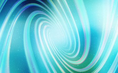 Açık mavi, gece gökyüzü yıldızlar ile yeşil vektör deseni.