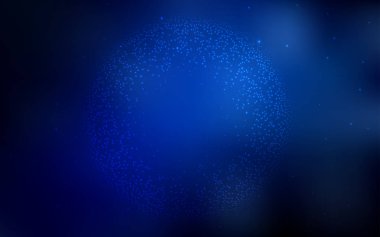 Koyu mavi vektör arka plan gökada yıldız ile.