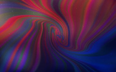 Uzay yıldızları ile Koyu Mor, Pembe vektör şablonu.