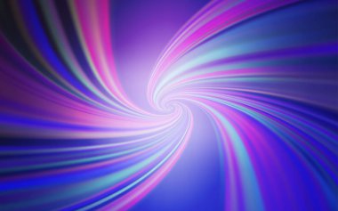 Açık Pembe, bükülmüş çizgilerle mavi vektör deseni.