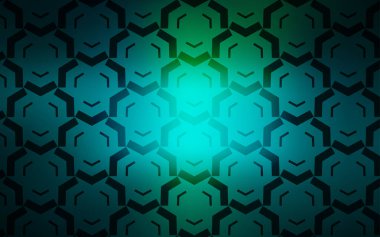 Açık Mavi, Kavisli çizgilerle yeşil vektör dokusu.