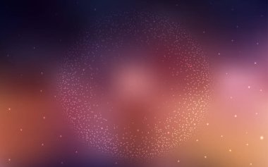 Lacivert, Astronomik yıldızlarla sarı vektör kapağı.