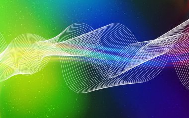 Işık Çokrenkli vektörü bulanık şablon.